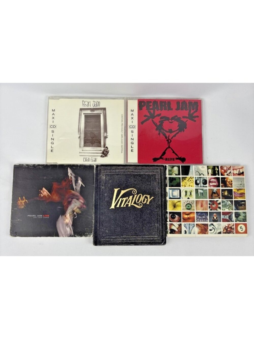 Pearl Jam CD Lot No Code Vitalogy On Two Legs Singles Alive Even Flow Tested